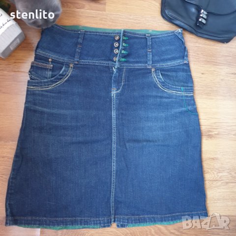 Дънкова пола VILA CLOTES размер L, снимка 1