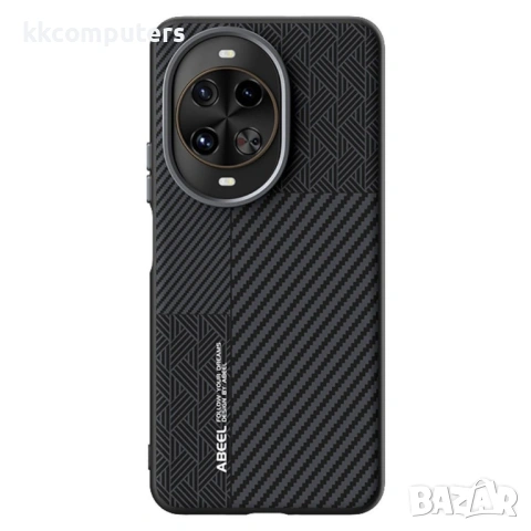 Калъф ABEEL за Huawei nova 14 Pro 5G - Магнитен, PC+TPU+Алуминий+PU Кожа, Слим(1.1мм), Хибриден Диза