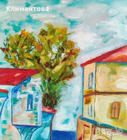 "Тюркоазено село", снимка 5 - Картини - 48300474