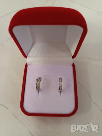 Сребърни обеци, обици с камъни