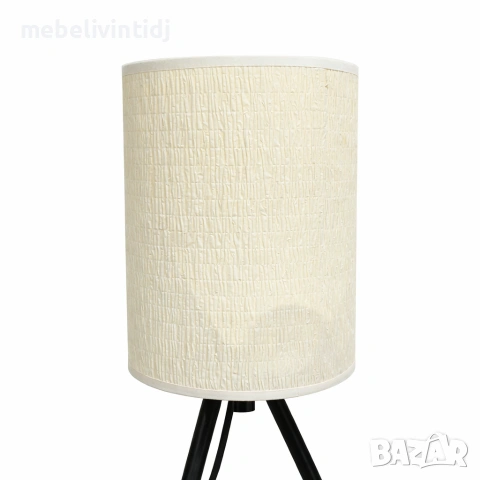Настолна лампа Vitaluce с бял текстилен абажур, снимка 2 - Настолни лампи - 53769758