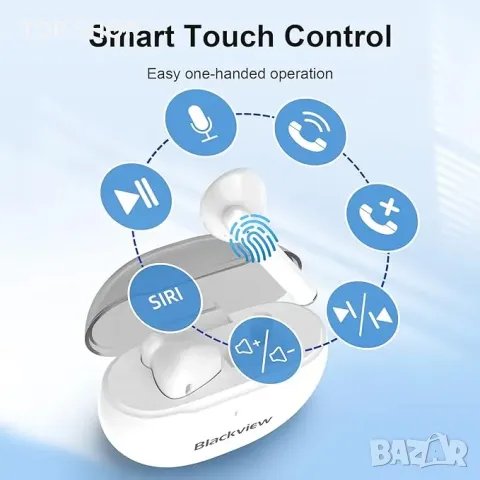 Висококачествени слушалки Blackview AirBuds 6 Bluetooth, снимка 5 - Bluetooth слушалки - 48804592