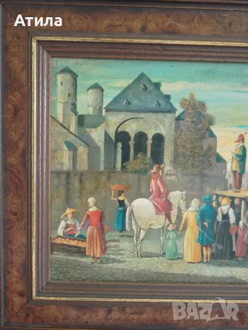 картина 43/37 см 1840 г., снимка 3 - Картини - 48875030