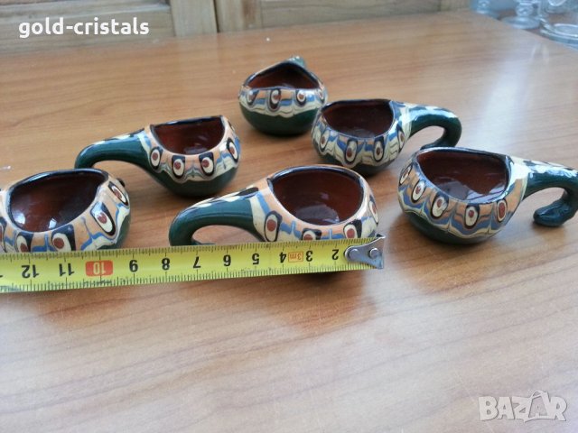Керамични кратунки чаши чашки , снимка 2 - Антикварни и старинни предмети - 34728098