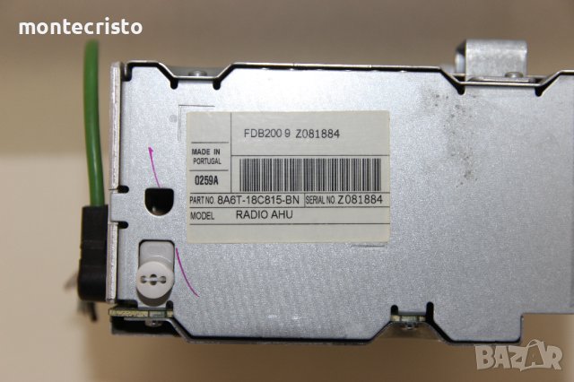 CD AUX RADIO Ford Fiesta MK7 (2008-2013г.) 8A6T-18C815-BN / 8A6T18C815BN касетофон, снимка 3 - Аксесоари и консумативи - 44367780