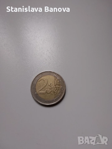 Гръцка монета от 2 евро от 2002г. с грешки, снимка 3 - Нумизматика и бонистика - 53053016