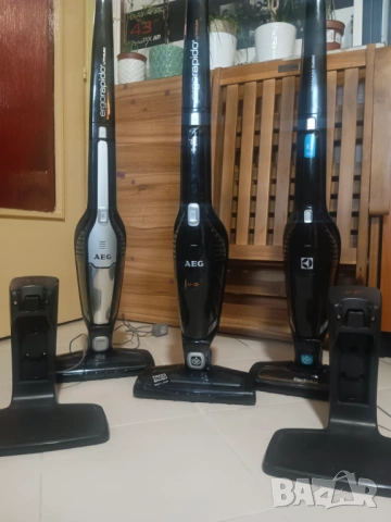 Безкабелни прахосмукачки AEG 2в1- Li-ion, снимка 5 - Прахосмукачки - 53495535