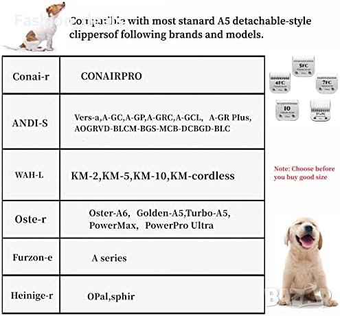 Нови 2 броя керамични ножчета за подстригване куче машинки от серия KM, снимка 3 - За кучета - 42182123