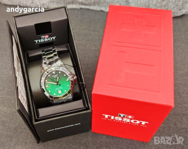 TISSOT SEASTAR 1000 QUARTZ 40mm T120.410.33.091.00 чисто нов часовник с кутия 100% оригинален, снимка 6 - Мъжки - 51483285