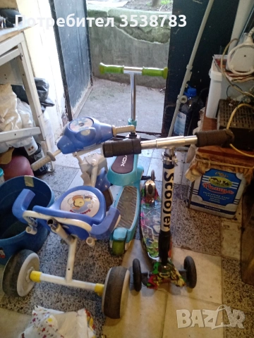 комплект колело и тротинетки мини