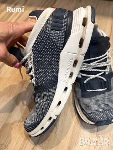 Оригинални маратонки On Running Cloudnova Black White ! 41, снимка 2 - Маратонки - 53760243