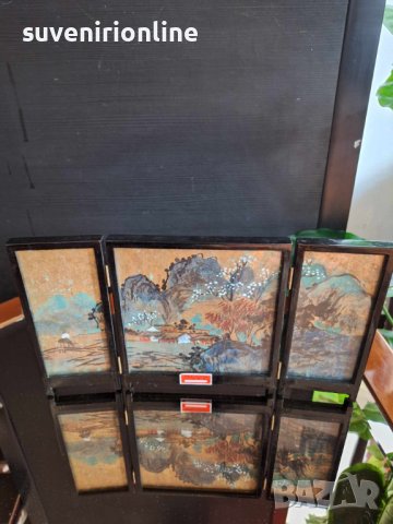 Декоративна рисувана картина настолен параван, снимка 2 - Картини - 36530467