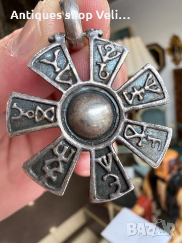 Сребърен медальон "Розета" №7864