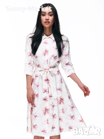 Дамска стилна рокля с принт