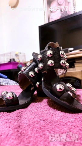 Луксозни кожени сандали Vanessa Wu с ефектни капси – Естествена кожа!, снимка 7 - Сандали - 53729899