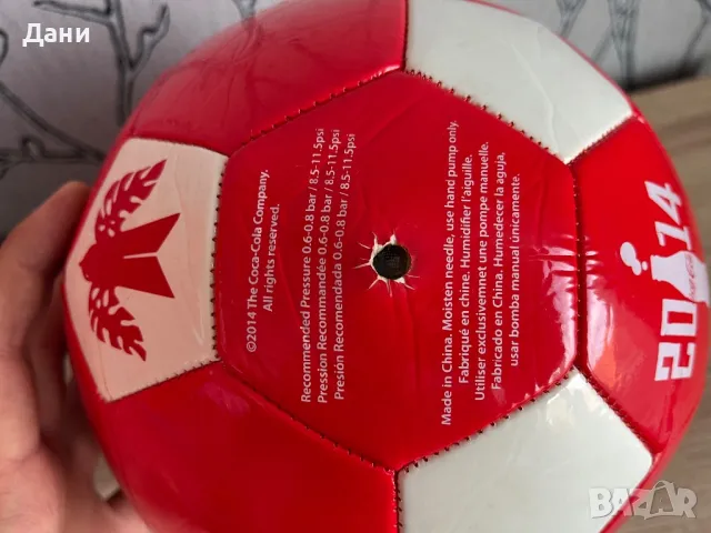 Футболна топка кока кола , снимка 2 - Футбол - 47577657
