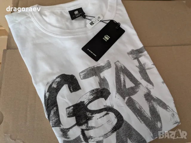 Нова дамска тениска G Star Graphic STM slim Tshirt оригинал, снимка 4 - Тениски - 49979485