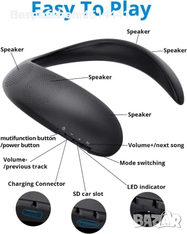 Bluetooth Bluedio, снимка 2 - Bluetooth слушалки - 53053723