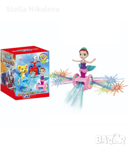 Кукла Русалка върху ховърборд