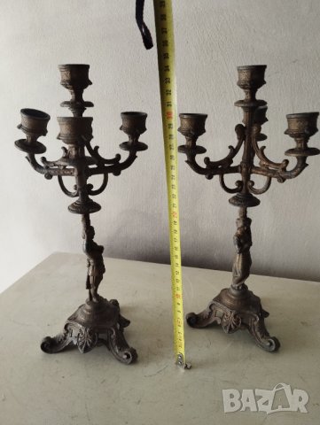 два барокови свещници-комплект, снимка 5 - Други ценни предмети - 41931898