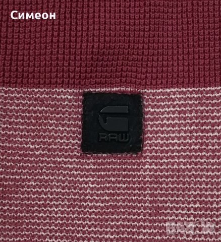 G-STAR RAW оригинален пуловер S памучен Block Stripe R Knit, снимка 4 - Пуловери - 42119062