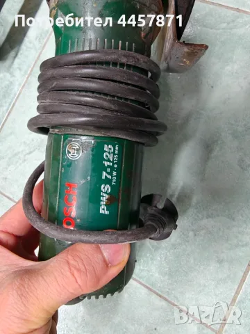 Ъглошлайф Bosch PWS 7-125 (710W / 125mm) – Малък флекс, снимка 3 - Ъглошлайфи - 56309263