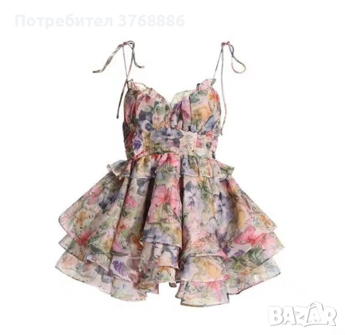 Ефирна рокля с флорален щамп, снимка 13 - Рокли - 53559020