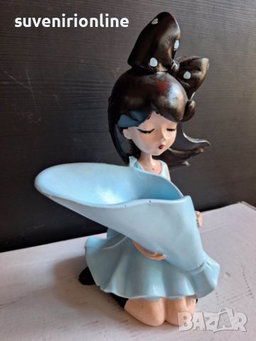 декоративна статуетка момиче вазичка за изкуствено цвете, снимка 4 - Статуетки - 41000396