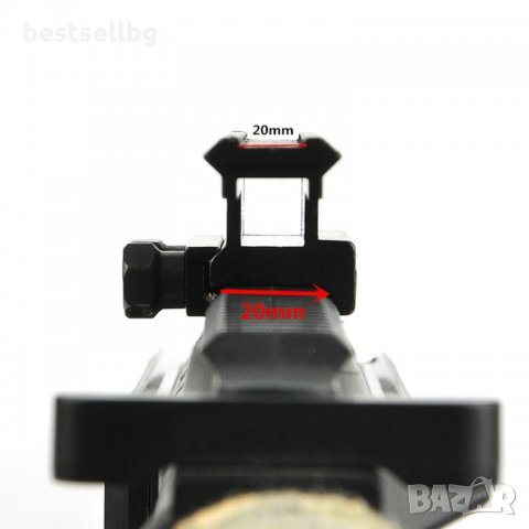 Повдигаща стойка адаптер пикатини лястовича опашка релса пушка оръжие, снимка 2 - Оборудване и аксесоари за оръжия - 35891712