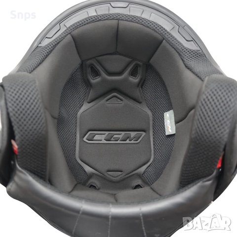 Каска за мотор CGM с дълга козирка L - 58 см, снимка 3 - Аксесоари и консумативи - 41123067