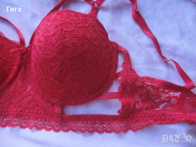 червен сутиен 75Д, снимка 3 - Бельо - 39895972