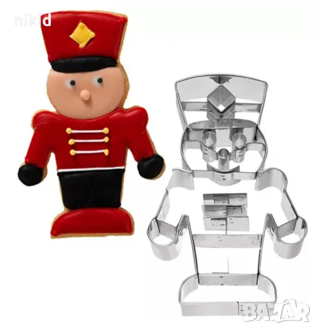 Войник от Лешникотрошачката с детайли метална форма резец за тесто сладки фондан 