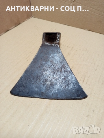 Соц Стара Ръчно Кована Мотичка 0.840кг. Номер 6., снимка 5 - Антикварни и старинни предмети - 51645485