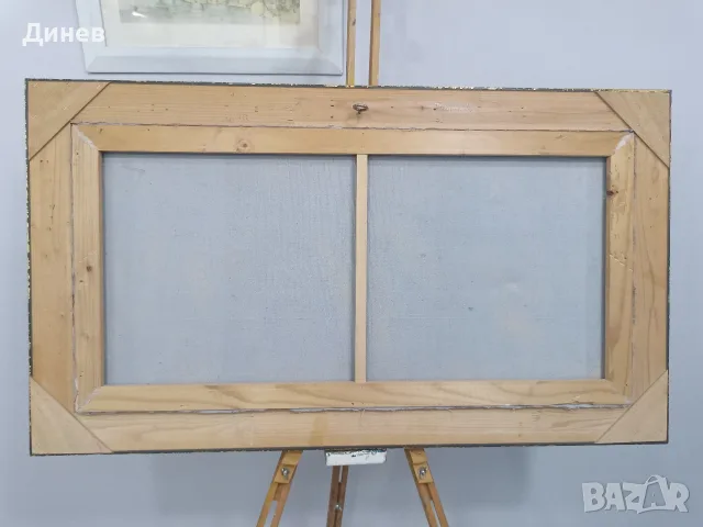 Оригинална немска картина маслени бои Baumeister (1986 г.) – 93x53 см, снимка 10 - Картини - 55943360