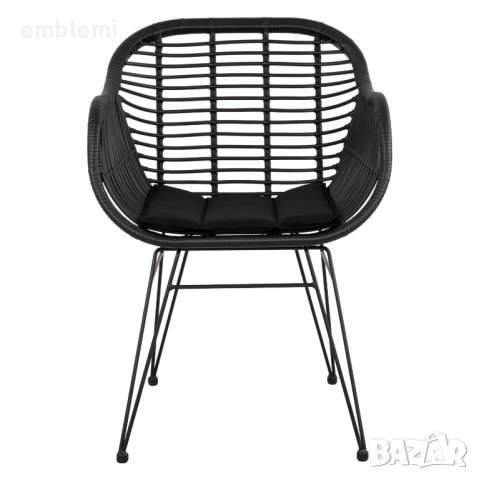 Стол трапезен Allegra HM5450 ЧЕРЕН, снимка 3 - Столове - 44275285