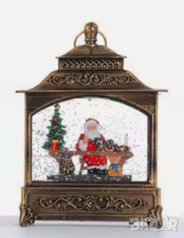 Коледна лампа със сняг и коледни орнаменти. 4 варианта , снимка 3 - Декорация за дома - 52437900