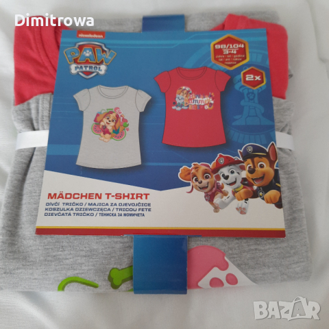 р-р 98/104;110/116   см 2бр тениски Paw patrol, снимка 4 - Детски тениски и потници - 44599205