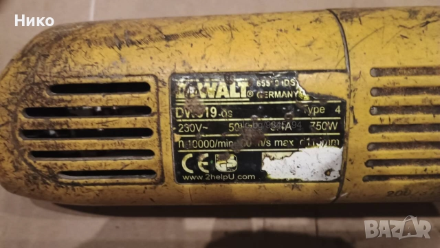 Ъглошлайф DEWALT DW810 4 Inch Angle Grinder 750 Watt, снимка 2 - Други инструменти - 52316991