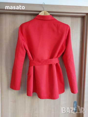 IN THE STYLE - червено сако с колан, снимка 2 - Сака - 40619126