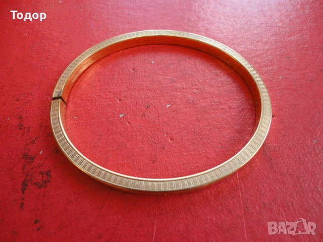 Страхотна позлатена твърда гривна Amerikaner SP 2, снимка 2 - Гривни - 53301710