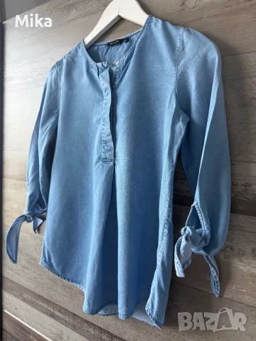 Дамска риза Massimo Dutti 100% лиосел, снимка 3 - Ризи - 56011989