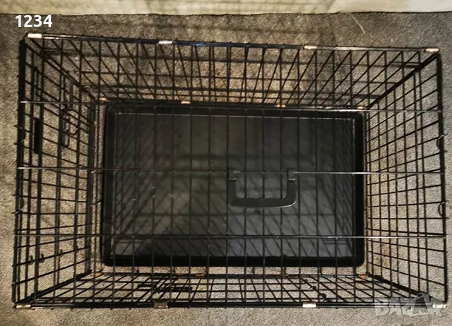 метална сгъваема клетка за куче 78x49x57см за транспорт и стационар, снимка 4 - За кучета - 48829282