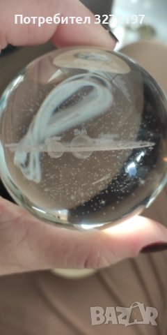 LED Светеща кристална топка/лампа,3D сензорна-Вселена,Планетарна Галактика,Слънце, снимка 11 - Настолни лампи - 41122834