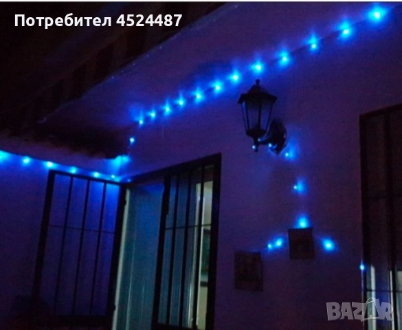 Верига от лампички за външен монтаж, 10м,