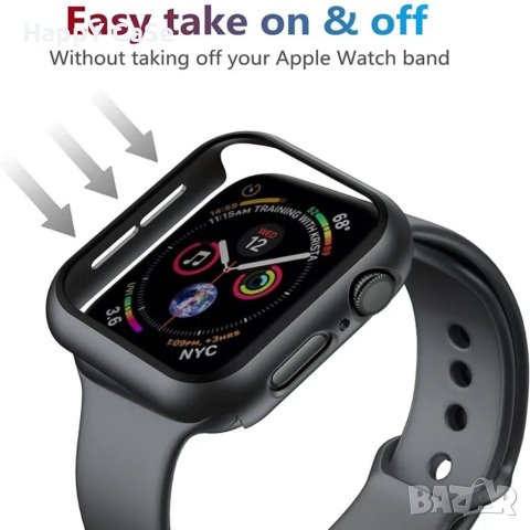 Apple Watch / Ultra / SE 2022 / Series 8 / Твърд удароустойчив кейс с протектор, снимка 9 - Смарт гривни - 41060907