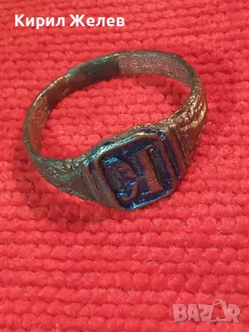СТАРИНЕН САЧАНЕН ПРЪСТЕН с БУКВА МОНОГРАМ - К Ръчна ИЗРАБОТКА САЧАН За КОЛЕКЦИЯ 26458, снимка 10 - Антикварни и старинни предмети - 47163013