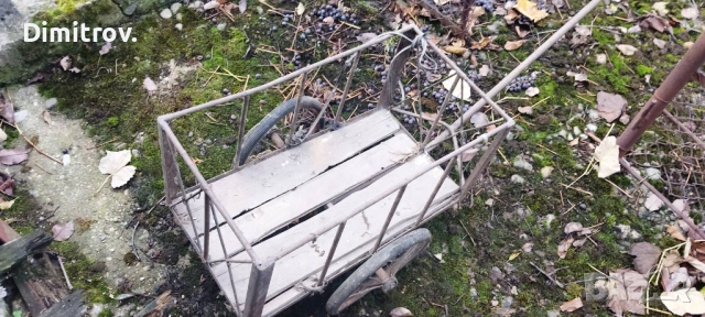 Ретро градинска ръчна количка от 70те