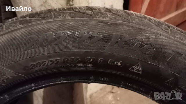 Продавам 2 броя зимни гуми 205.55.16 на 1 сезон дот 2019 Matador , снимка 3 - Гуми и джанти - 52702220