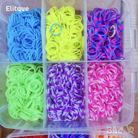 Пластмасов куфар с ластички, 4500 бр в комплекта, снимка 6 - Шноли, диадеми, ленти - 52906155