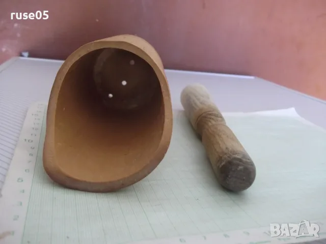 Хаванче от бамбук с дървено чукало, снимка 6 - Аксесоари за кухня - 56103655
